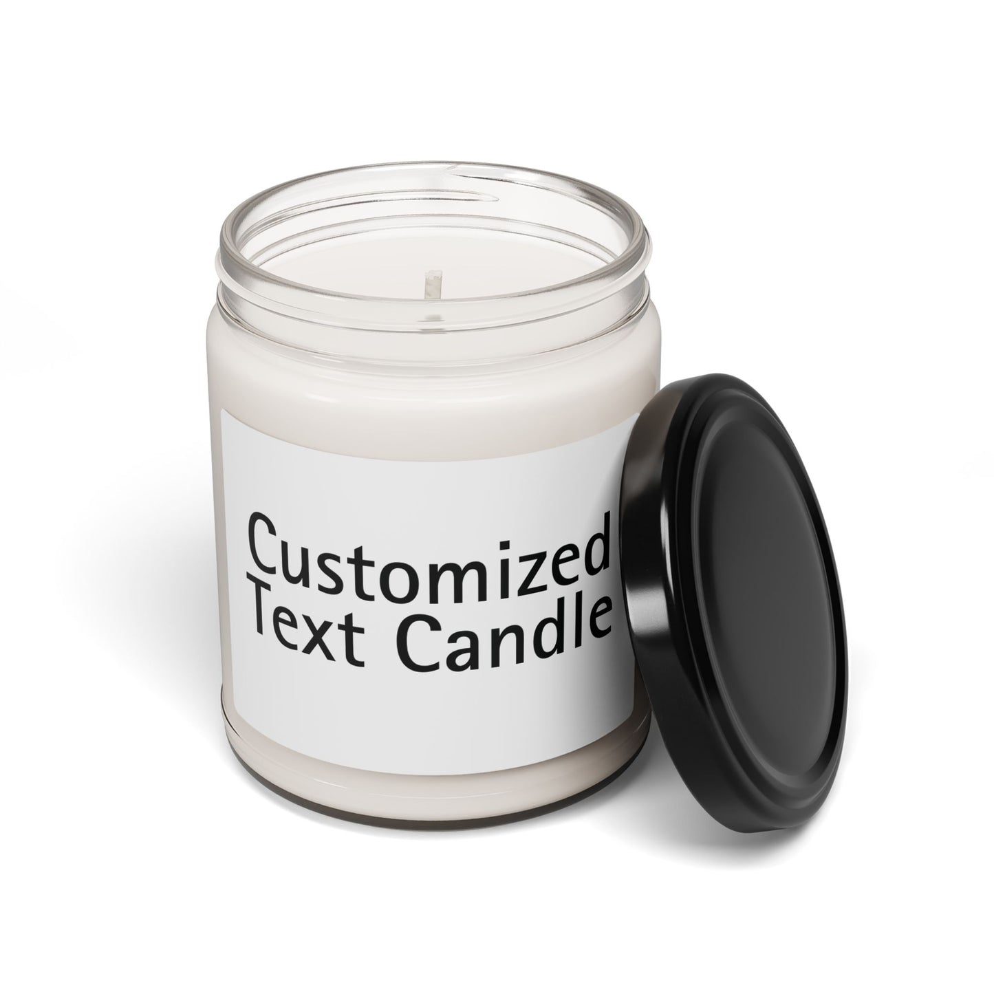 Soy Candle, Personalized Text Minimal Design, Custom Scented Candle, Gift for Her, 9oz Candle, Home Decor