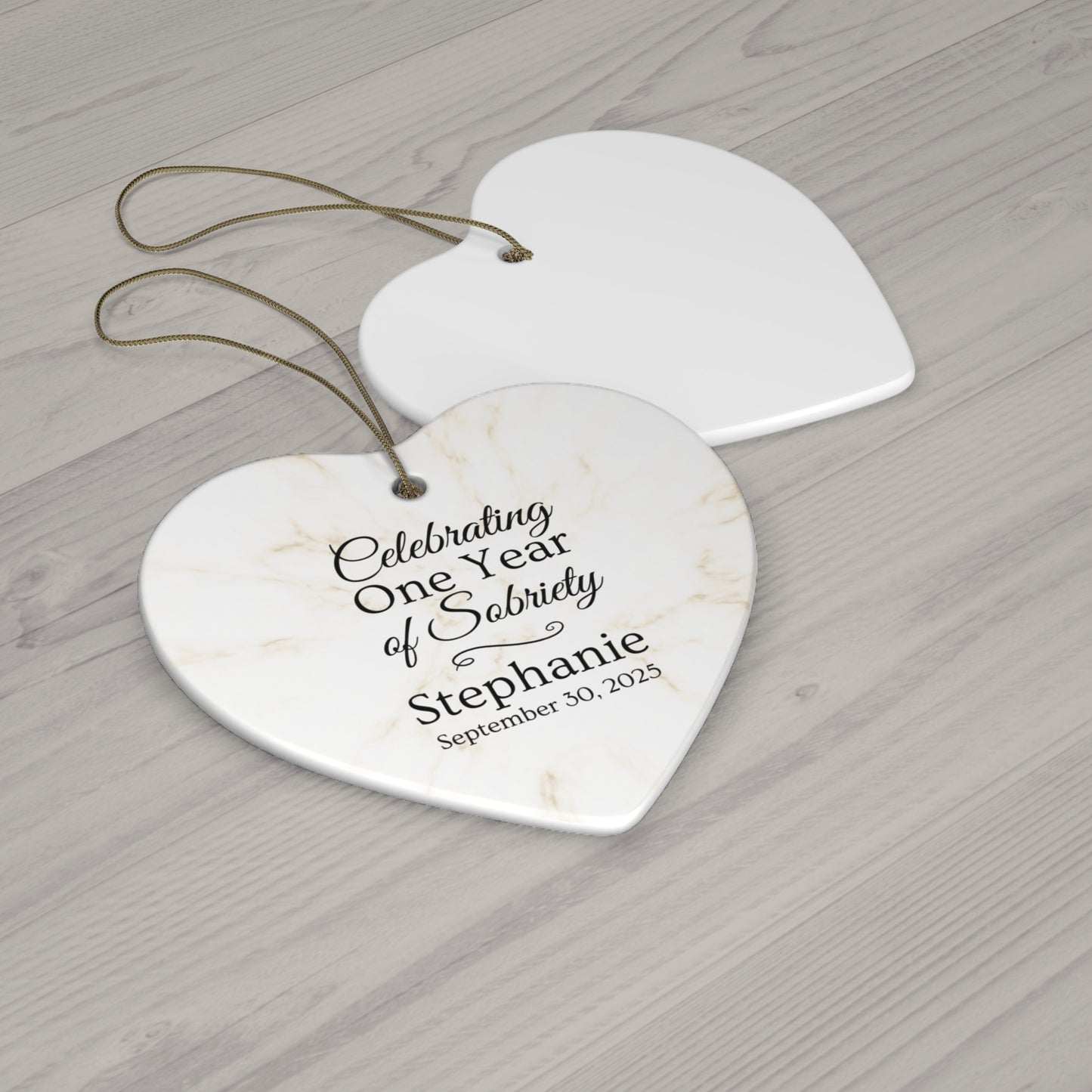 Sobriety Ornament, Milestone Gift, Important Date Keepsake, Sober Anniversary Decoration, Memorial Gifts for Him, Sobriety Celebration