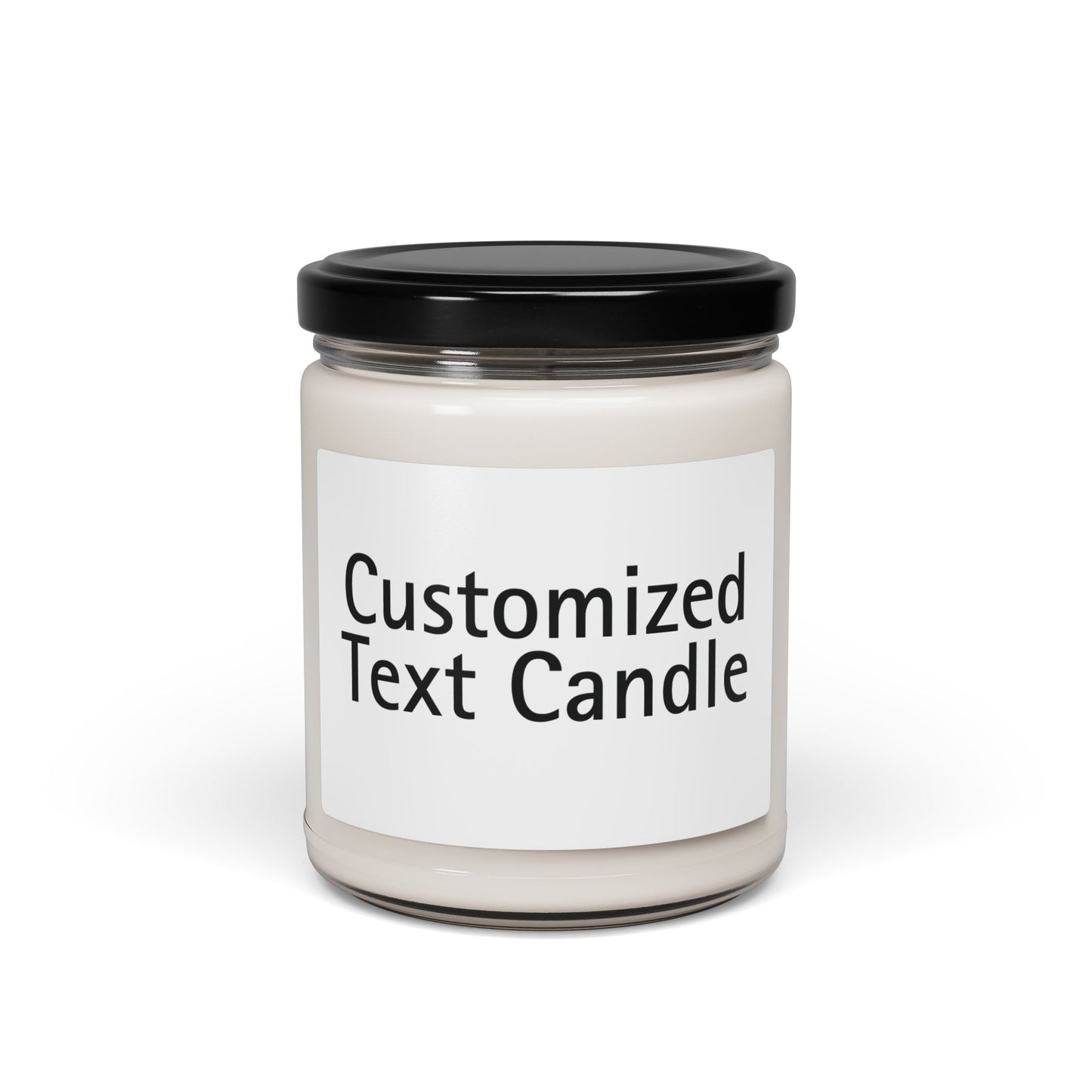 Soy Candle, Personalized Text Minimal Design, Custom Scented Candle, Gift for Her, 9oz Candle, Home Decor