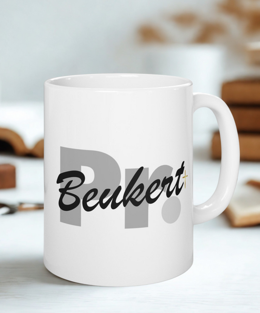Pastor Gift, Minimal Design Ceramic Mug, Personalized Gifts for Pastor, Custom Coffee Cup, Religious Present, Church Appreciation Gift