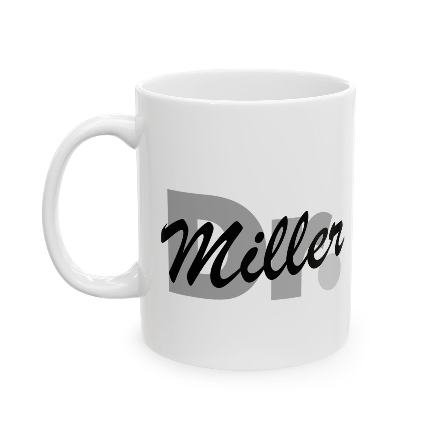 Doctor's Gift Ceramic Mug, Minimal Last Name Design, Personalized Coffee Cup, Medical Professional Present, Unique Physician Appreciation